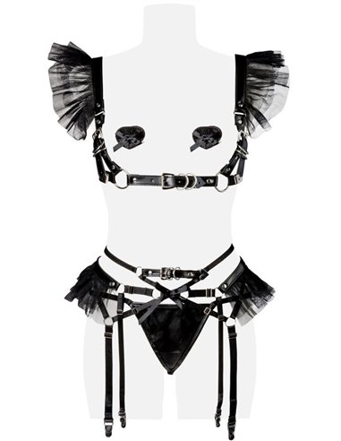 Ensemble faux cuir 4 pièces - Grey Velvet