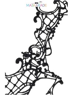 Loup broderie souple Croissant de lune 2