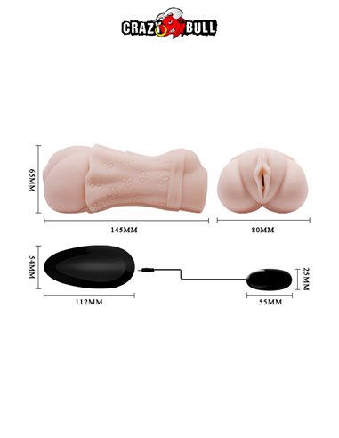 Masturbateur vagin vibrant réaliste - Crazy Bull