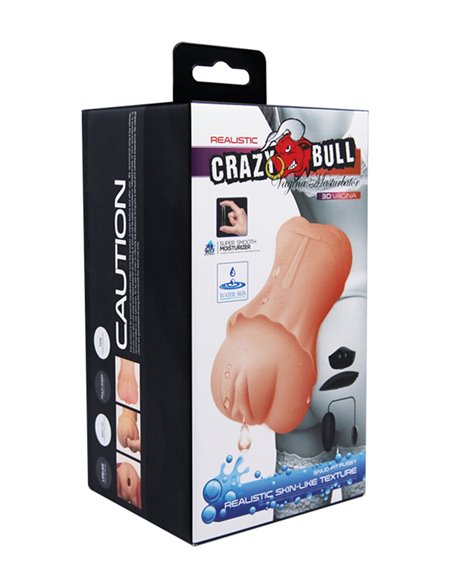 Masturbateur vagin vibrant réaliste - Crazy Bull