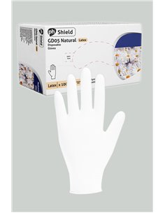 100 gants chirurgicaux en latex blanc