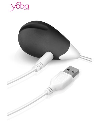 Oeuf vibrant Love Egg 2 noir - Yoba