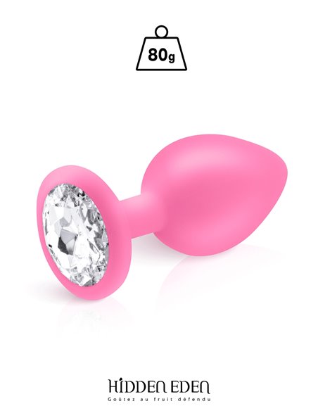 Plug bijou silicone rose L - Hidden Eden Plug bijou silicone rose L - Hidden Eden