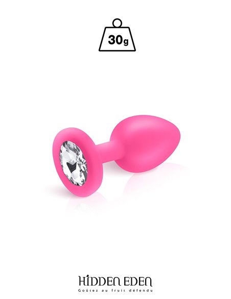 Plug bijou silicone rose S - Hidden Eden Plug bijou silicone rose S - Hidden Eden