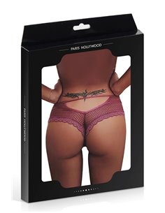 Tanga bordeaux dentelle - Paris Hollywood 2