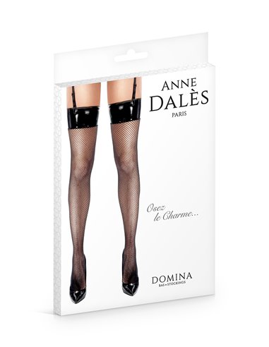 Bas résille et vinyle Domina - Anne d'Alès
