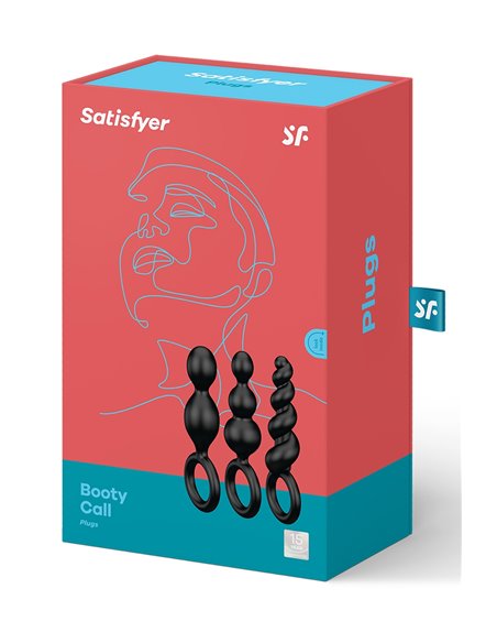 Set de 3 plugs noirs Booty Call - Satisfyer Set de 3 plugs noirs Booty Call - Satisfyer