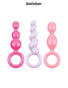 Set de 3 plugs colorés Booty Call - Satisfyer 2