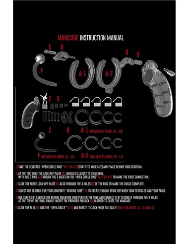 Cage de chasteté 9cm avec plug - ManCage 10