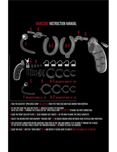 Cage de chasteté 9cm avec plug - ManCage 10