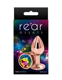 Plug anal aluminium rose gold S - Rear Assets 2
