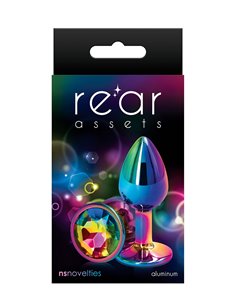 Plug anal aluminium multicolore S - Rear Assets 2