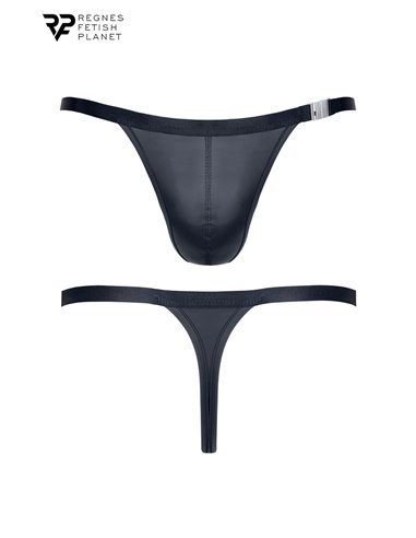 String noir wetlook - Regnes