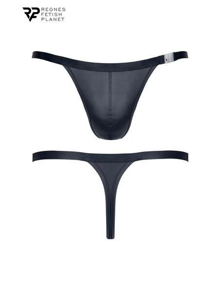 String noir wetlook - Regnes