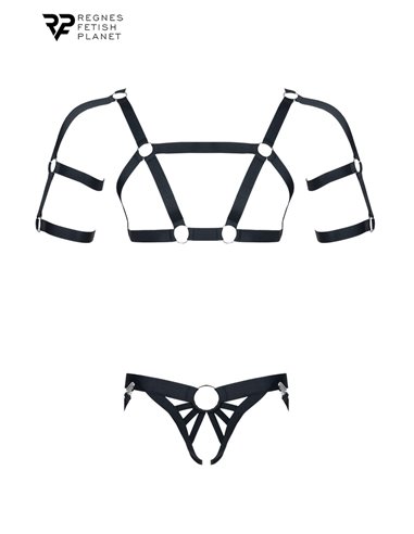 Ensemble harnais et jockstrap ouvert - Regnes