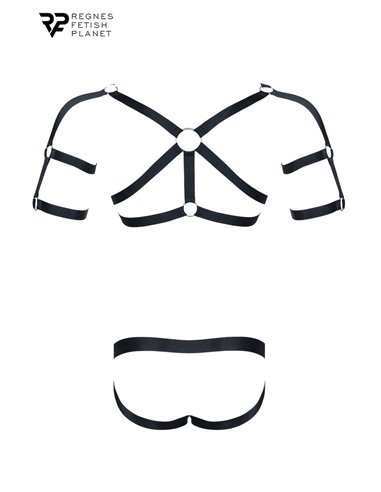 Ensemble harnais et jockstrap ouvert - Regnes