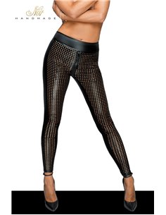 Leggings wetlook ajouré F233