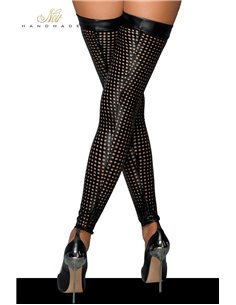 Bas wetlook ajourés F236 2