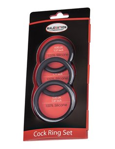 Set 3 CockRings silicone - Malesation 2