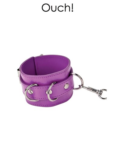 Menottes Premium en cuir violet - Ouch