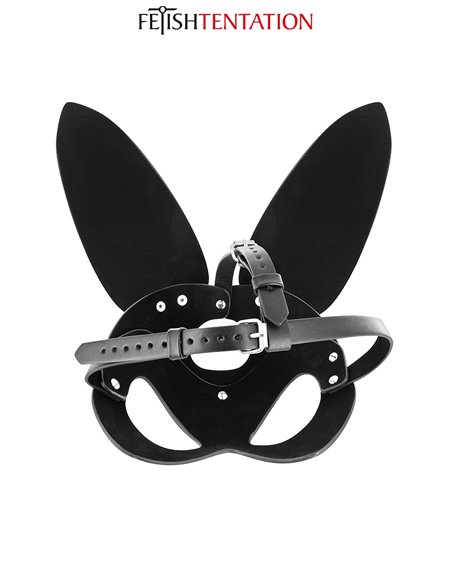 Masque bunny simili cuir réglable - Fetish Tentation
