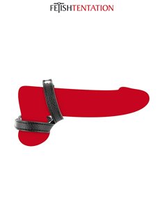 Double cockring simili cuir - Fetish Tentation 2