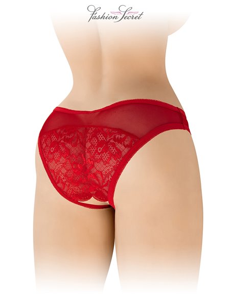 Tanga rouge ouvert Ava - Fashion Secret