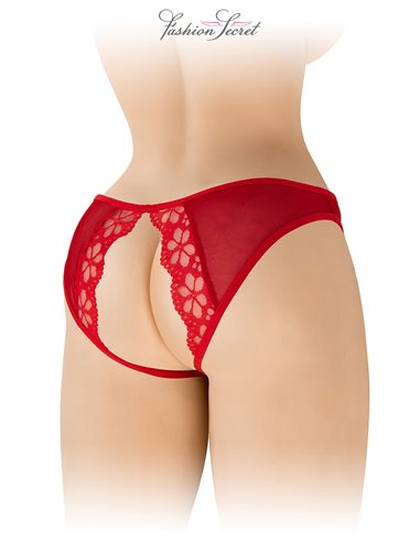 Culotte rouge ouverte Ambre - Fashion Secret