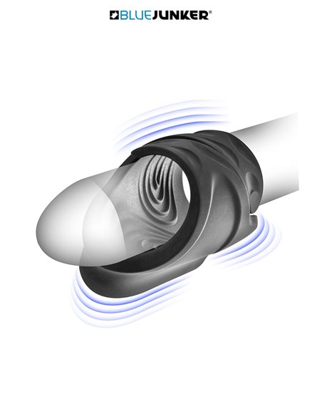 Masturbateur vibrant USB Compact Lines - Blue Junker