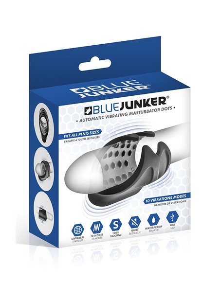 Masturbateur vibrant USB Dots - Blue Junker