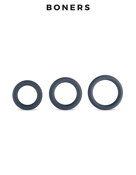 Kit de 3 anneaux de pénis - Boners