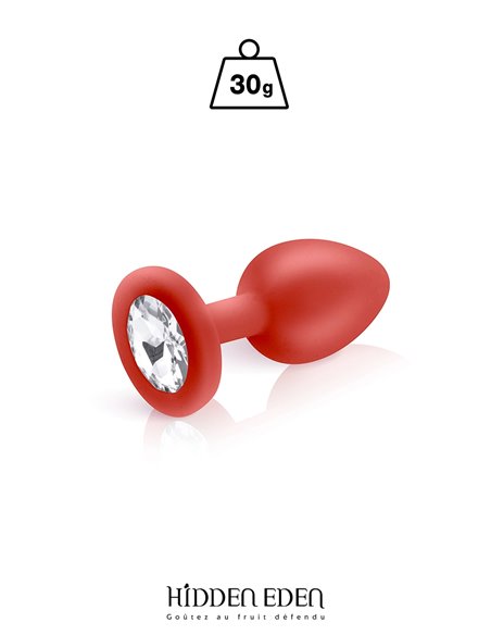 Plug bijou silicone rouge S - Hidden Eden Plug bijou silicone rouge S - Hidden Eden