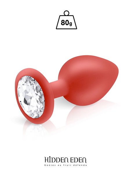 Plug bijou silicone rouge L - Hidden Eden Plug bijou silicone rouge L - Hidden Eden