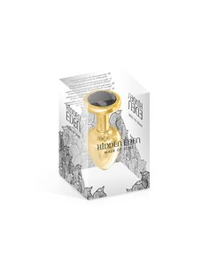 Plug bijou aluminium or et noir XS - Hidden Eden 2