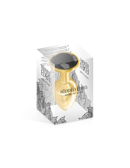 Plug bijou aluminium or et noir S - Hidden Eden Plug bijou aluminium or et noir S - Hidden Eden
