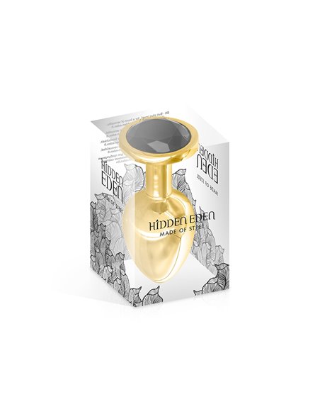Plug bijou aluminium or et noir M - Hidden Eden Plug bijou aluminium or et noir M - Hidden Eden