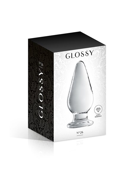 Plug anal verre Glossy Toys n° 26 Clear