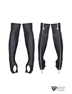 Gants longs en wetlook avec fermetures éclair - Regnes 2