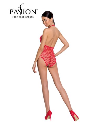 Body résille ouvert BS087 - Rouge
