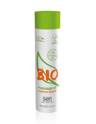 Huile de massage BIO piment de Cayenne - HOT