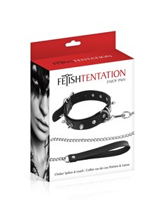 Collier à pointes & laisse - Fetish Tentation 2