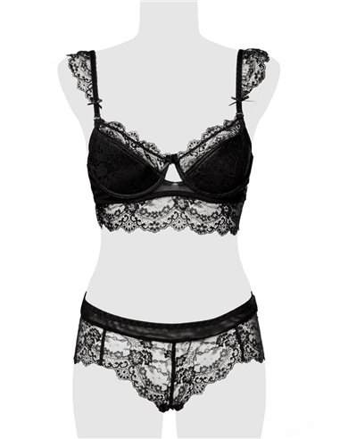 Ensemble culotte et balconnet dentelle - Grey Velvet