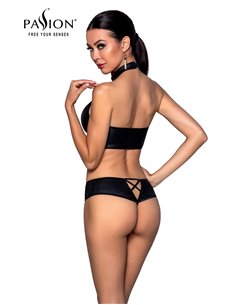 Bustier et string faux cuir Nancy - Passion 2