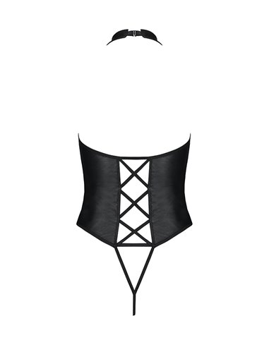 Body ouvert faux cuir Nancy - Passion