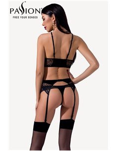 Ensemble à jarretelles Scarlet noir - Passion 2