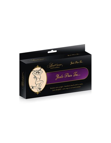 5 liens satin pourpre - Sweet Caress