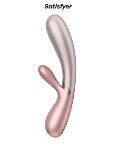 Rabbit chauffant Hot Lover rose beige - Satisfyer