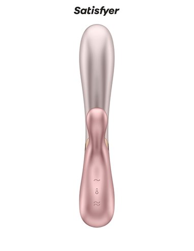 Rabbit chauffant Hot Lover rose beige - Satisfyer