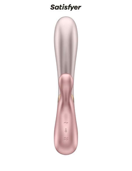 Rabbit chauffant Hot Lover rose beige - Satisfyer