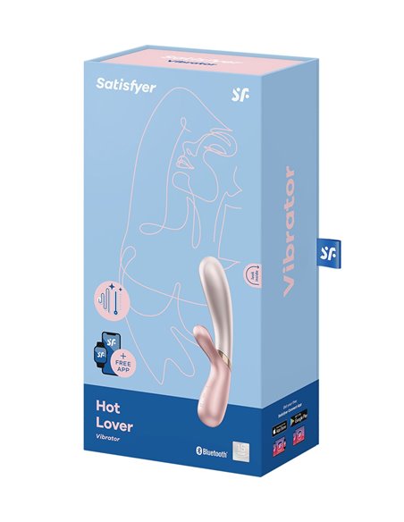 Rabbit chauffant Hot Lover rose beige - Satisfyer